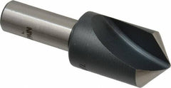 Interstate - 7/8" Head Diam, 1/2" Shank Diam, 1 Flute 100° High Speed Steel Countersink - All Tool & Supply