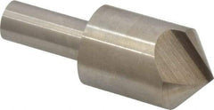 Interstate - 1" Head Diam, 1/2" Shank Diam, 1 Flute 100° High Speed Steel Countersink - Bright Finish, 2-3/4" OAL, Single End, Straight Shank, Right Hand Cut - All Tool & Supply