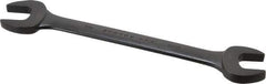 Proto - 13/16" x 7/8" Standard Open End Wrench - 10-15/64" OAL, Double End, Black Finish, 15° Head Angle - All Tool & Supply