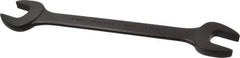 Proto - 1-1/16" x 1-1/8" Standard Open End Wrench - 12-3/8" OAL, Double End, Black Finish, 15° Head Angle - All Tool & Supply