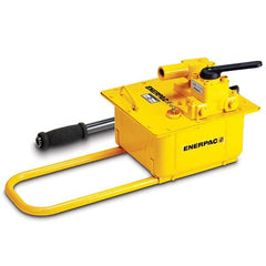 Enerpac - Manual Hydraulic Pumps Number of Stages: 2.000 Oil Volume Per Stroke (Cu. In.): 7.69 - All Tool & Supply