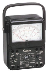 Simpson Electric - 12389, 1,000 VAC/VDC, Analog Manual Ranging Multimeter - 20 mOhm, Measures Voltage, Current, Resistance - All Tool & Supply