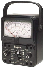 Simpson Electric - 12226, 1,000 VAC/VDC, Analog Manual Ranging Multimeter - 20 mOhm, Measures Voltage, Current, Resistance - All Tool & Supply