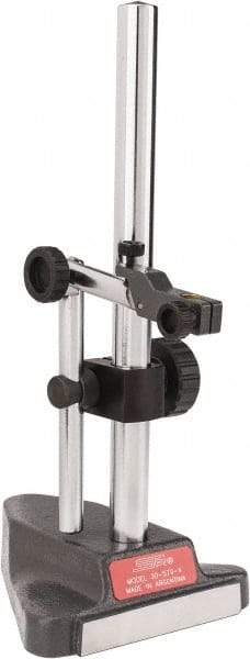 SPI - Granite, Triangular Base, Indicator Transfer Stand - 12" High, 5" Base Length x 5" Base Width, Includes Holder - All Tool & Supply