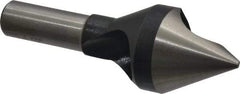 Interstate - 1/2" Shank Diam, 0 Flute 60° High Speed Steel Countersink - Bright Finish, Single End, Straight Shank, Right Hand Cut - All Tool & Supply