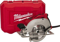 Milwaukee Tool - 15 Amps, 7-1/4" Blade Diam, 5,800 RPM, Electric Circular Saw - 120 Volts, 3.25 hp, 9' Cord Length, 5/8" Arbor Hole, Left Blade - All Tool & Supply