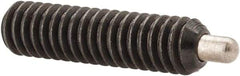 Gibraltar - 8-32, 5/8" Thread Length, 3/32" Plunger Projection, Steel Threaded Spring Plunger - 0.07" Max Plunger Diam, 5/8" Plunger Length, 0.7 Lb Init End Force, 2.3 Lb Final End Force, 1/16" Hex - All Tool & Supply