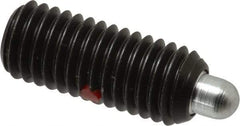 Gibraltar - 1/2-13, 1-1/4" Thread Length, 1/4" Plunger Projection, Steel Threaded Spring Plunger - 1/4" Max Plunger Diam, 1-1/4" Plunger Length, 2.7 Lb Init End Force, 9.3 Lb Final End Force, 1/4" Hex - All Tool & Supply