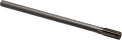 Interstate - 7/16" Diam, 0.372 to 0.375" Max Diam Straight Shank, 7/8" Flute Length, Machine Expansion Reamer - Straight Flute, 7" OAL, Right Hand Cut, 6 Flutes, High Speed Steel, Bright Finish - All Tool & Supply