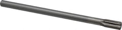 Interstate - 1/2" Diam, 0.4345 to 0.4375" Max Diam Straight Shank, 1" Flute Length, Machine Expansion Reamer - Straight Flute, 8" OAL, Right Hand Cut, 6 Flutes, High Speed Steel, Bright Finish - All Tool & Supply