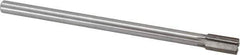 Interstate - 17/32" Diam, 0.4345 to 0.4375" Max Diam Straight Shank, 1" Flute Length, Machine Expansion Reamer - Straight Flute, 8" OAL, Right Hand Cut, 6 Flutes, High Speed Steel, Bright Finish - All Tool & Supply