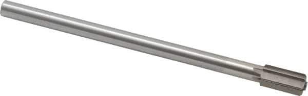 Interstate - 9/16" Diam, 0.4345 to 0.4375" Max Diam Straight Shank, 1-1/8" Flute Length, Machine Expansion Reamer - Straight Flute, 8" OAL, Right Hand Cut, 6 Flutes, High Speed Steel, Bright Finish - All Tool & Supply