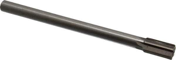 Interstate - 25/32" Diam, 0.623 to 0.625" Max Diam Straight Shank, 1-3/8" Flute Length, Machine Expansion Reamer - Straight Flute, 9-1/2" OAL, Right Hand Cut, 6 Flutes, High Speed Steel, Bright Finish - All Tool & Supply