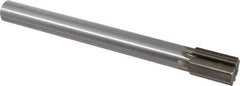 Interstate - 1-3/16" Diam, 0.998 to 1" Max Diam Straight Shank, 1-3/4" Flute Length, Machine Expansion Reamer - Straight Flute, 11" OAL, Right Hand Cut, 8 Flutes, High Speed Steel, Bright Finish - All Tool & Supply