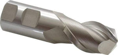 Hertel - 1-1/4", 2" LOC, 1-1/4" Shank Diam, 4-1/2" OAL, 2 Flute, High Speed Steel Square End Mill - Uncoated, 42° Helix, Centercutting, Right Hand Cut - All Tool & Supply