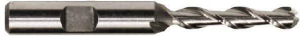 Hertel - 3/4" Diam, 3" LOC, 2 Flute High Speed Steel Ball End Mill - Uncoated, Single End, 5-1/4" OAL, 3/4" Shank Diam, Spiral Flute - All Tool & Supply