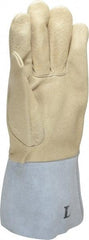 PRO-SAFE - Size L Unlined Pigskin Welding Glove - 30.5cm OAL, Gauntlet Cuff, Straight Thumb, For MIG/TIG - All Tool & Supply