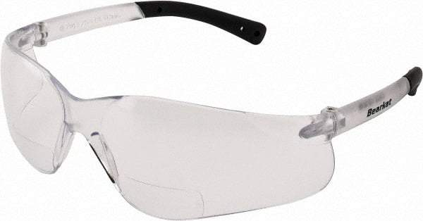 MCR Safety - +2, Clear Lenses, Scratch Resistant, Frameless Magnifying Safety Glasses - UV Protection, ANSI Z87.1+ - All Tool & Supply