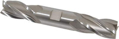 Hertel - 1", 1-7/8" LOC, 1" Shank Diam, 6-3/8" OAL, 4 Flute, High Speed Steel Square End Mill - Double End, Uncoated, Spiral Flute, 30° Helix, Centercutting, Right Hand Cut, Right Hand Flute - All Tool & Supply