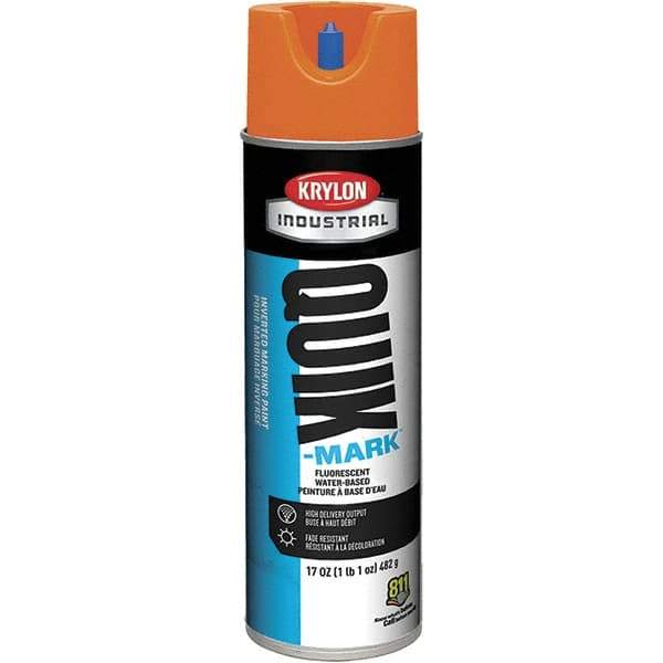 Krylon - 20 fl oz Orange Marking Paint - 50 to 60 Sq Ft Coverage, Water-Based Formula - All Tool & Supply