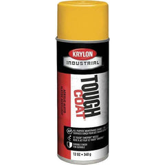 Krylon - OSHA Yellow, 12 oz Net Fill, High Gloss, Enamel Spray Paint - 20 to 25 Sq Ft per Can, 16 oz Container, Use on Conduits, Ducts, Electrical Equipment, Machinery, Metal, Motors, Pipelines & Marking Areas, Railings, Steel Bars, Tool Boxes, Tools - All Tool & Supply