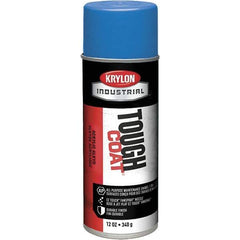 Krylon - OSHA Blue, 12 oz Net Fill, High Gloss, Enamel Spray Paint - 20 to 25 Sq Ft per Can, 16 oz Container, Use on Conduits, Ducts, Electrical Equipment, Machinery, Metal, Motors, Pipelines & Marking Areas, Railings, Steel Bars, Tool Boxes, Tools - All Tool & Supply