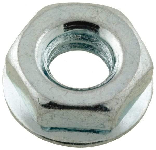 Value Collection - #8-32, Zinc Plated, Steel Hex Nut with Conical Washer - 3/8" Washer Diam, 11/32" Width Across Flats - All Tool & Supply