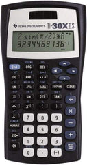 Texas Instruments - LCD Scientific Calculator - 3-3/8 x 6-3/8 Display Size, Black, Battery & Solar Powered, 1.1" Long x 6-1/2" Wide - All Tool & Supply