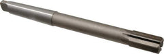 Interstate - 1" Diam, 0.873 to 0.875" Max Diam 3MT Morse Taper Shank, 1-5/8" Flute Length, Machine Expansion Reamer - Straight Flute, 10-1/2" OAL, Right Hand Cut, 8 Flutes, High Speed Steel, Bright Finish - All Tool & Supply