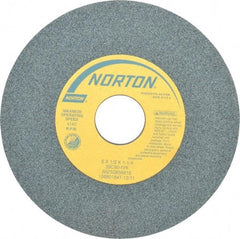 Norton - 6" Diam x 1-1/4" Hole x 1/2" Thick, I Hardness, 60 Grit Surface Grinding Wheel - Silicon Carbide, Type 1, Medium Grade, 4,140 Max RPM, Vitrified Bond, No Recess - All Tool & Supply