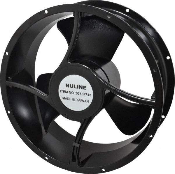 Value Collection - 115 Volts, AC, 550 CFM, Round Tube Axial Fan - 0.38 Amp Rating, 1,400 to 1,650 RPM, 10" High x 10" Wide x 3-1/2" Deep - All Tool & Supply