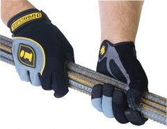 ironCLAD - Size M (8-9) Synthetic Leather Anti-Vibration/Impact Protection Work Gloves - All Tool & Supply