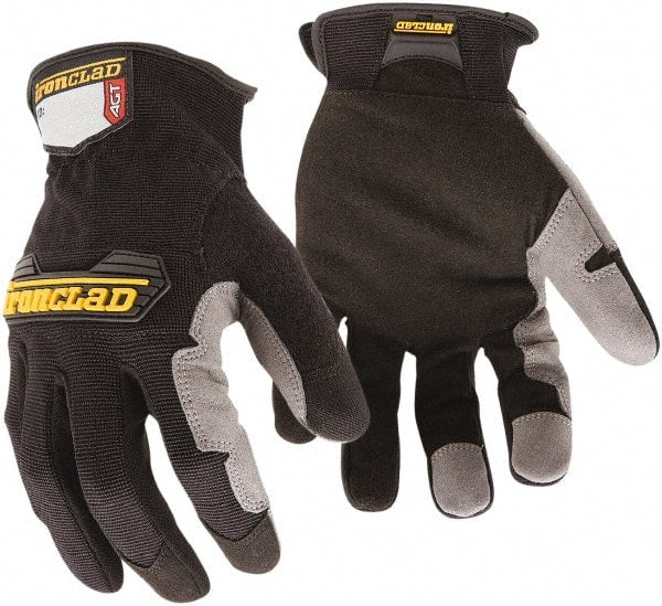 ironCLAD - Size M (8-9) Synthetic Leather Anti-Vibration/Impact Protection Work Gloves - All Tool & Supply