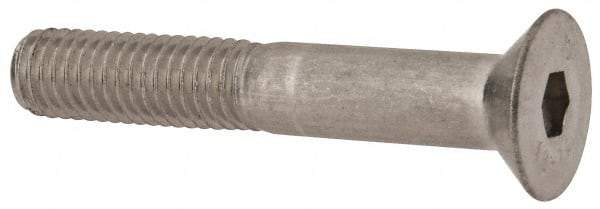 Value Collection - M8x1.25 Metric Coarse Hex Socket Drive, 90° Flat Screw - Grade 316 & Austenitic A4 Stainless Steel, Partially Threaded, 50mm OAL - All Tool & Supply