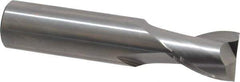 OSG - 5/8", 3/4" LOC, 5/8" Shank Diam, 3" OAL, 2 Flute, Solid Carbide Square End Mill - Single End, Uncoated, Spiral Flute, 30° Helix, Centercutting, Right Hand Cut, Right Hand Flute, Series 412 - All Tool & Supply