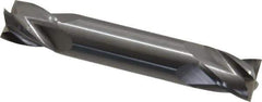 OSG - 1/2", 5/8" LOC, 1/2" Shank Diam, 3" OAL, 4 Flute, Solid Carbide Square End Mill - Double End, Uncoated, Spiral Flute, 30° Helix, Right Hand Cut, Right Hand Flute, Series 424 - All Tool & Supply