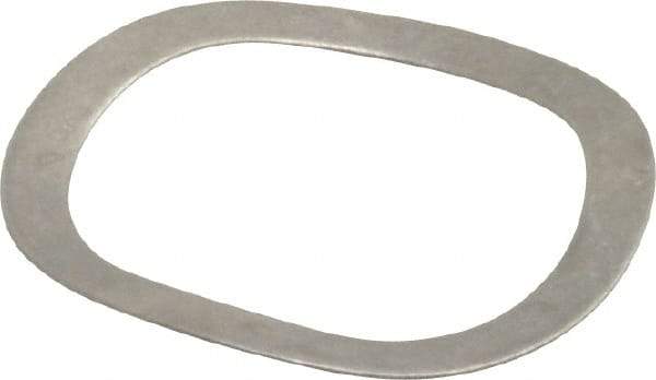 Gardner Spring - 1.201" ID x 1.543" OD, Grade 1074 Steel Wave Disc Spring - 0.02" Thick, 0.125" Overall Height, 0.062" Deflection, 31 Lb at Deflection - All Tool & Supply