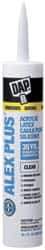 DAP - 10.1 oz Cartridge Clear Acrylic & Latex Caulk - -20 to 180°F Operating Temp, 30 min Tack Free Dry Time - All Tool & Supply