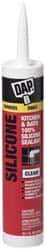 DAP - 10.1 oz Tube Clear RTV Silicone Joint Sealant - -40 to 400°F Operating Temp, 10 to 25 min Tack Free Dry Time, 24 hr Full Cure Time - All Tool & Supply