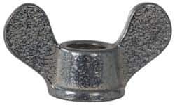 Value Collection - 5/16-18 UNC, Zinc Plated, Steel Standard Wing Nut - Grade 1015-1025, 1-1/2" Wing Span, 3/4" Wing Span, 5/8" Base Diam - All Tool & Supply