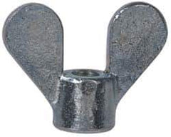 Value Collection - 5/16-18 UNC, Uncoated, Steel Standard Wing Nut - Grade 1015-1025, 1.88" Wing Span, 1-3/8" Wing Span, 11/16" Base Diam - All Tool & Supply