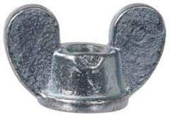 Value Collection - 5/16-18 UNC, Zinc Plated, Steel Standard Wing Nut - Grade 1015-1025, 1-5/8" Wing Span, 1" Wing Span, 7/8" Base Diam - All Tool & Supply