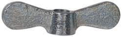 Value Collection - 3/8-16 UNC, Zinc Plated, Steel Standard Wing Nut - Grade 1015-1025, 2-1/2" Wing Span, 0.69" Wing Span, 9/16" Base Diam - All Tool & Supply