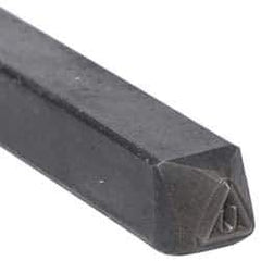 Made in USA - 3/16 Inch Character Size, U within a Triangle, Code Stamp - Steel - All Tool & Supply