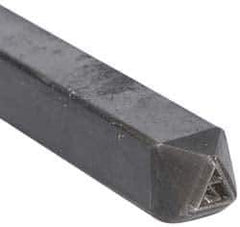 Made in USA - 3/16 Inch Character Size, Z within a Triangle, Code Stamp - Steel - All Tool & Supply