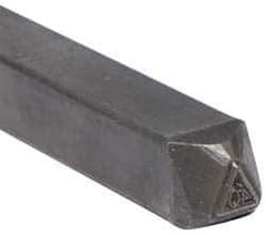 Made in USA - 3/16 Inch Character Size, 40 within a Triangle, Code Stamp - Steel - All Tool & Supply