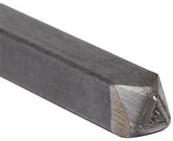 Made in USA - 3/16 Inch Character Size, 42 within a Triangle, Code Stamp - Steel - All Tool & Supply