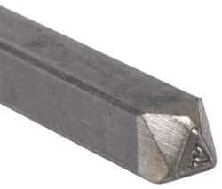 Made in USA - 3/16 Inch Character Size, 43 within a Triangle, Code Stamp - Steel - All Tool & Supply