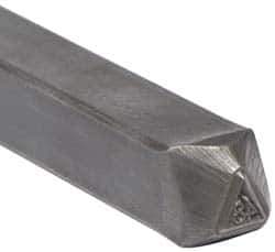 Made in USA - 3/16 Inch Character Size, 48 within a Triangle, Code Stamp - Steel - All Tool & Supply