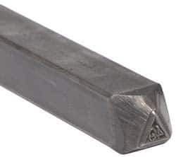 Made in USA - 3/16 Inch Character Size, 49 within a Triangle, Code Stamp - Steel - All Tool & Supply